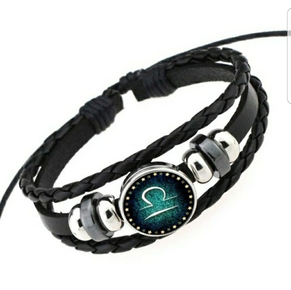 Libra leather bracelet